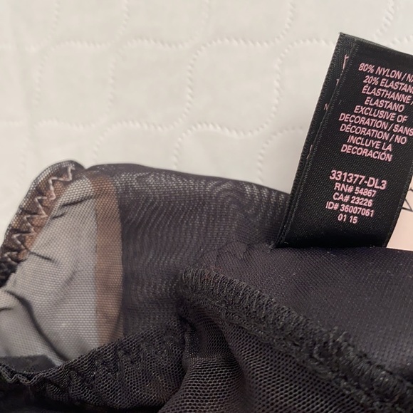 Victoria’s Secret nude mesh vegan leather panty S - Picture 11 of 15
